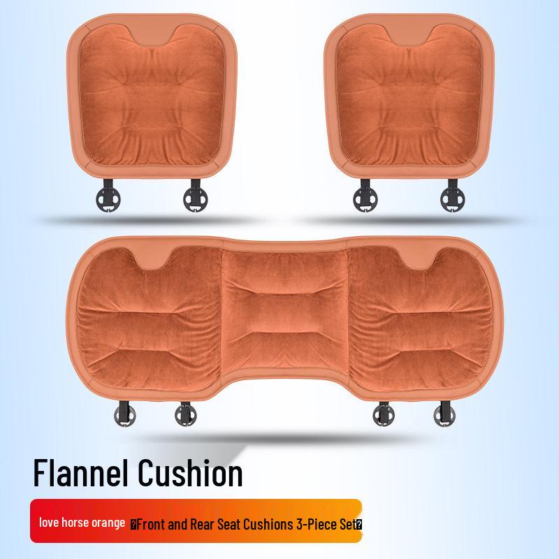 Flannel Warm Car Seat Cushion for Ideal L Series, Xiaomi SU7, YU Series