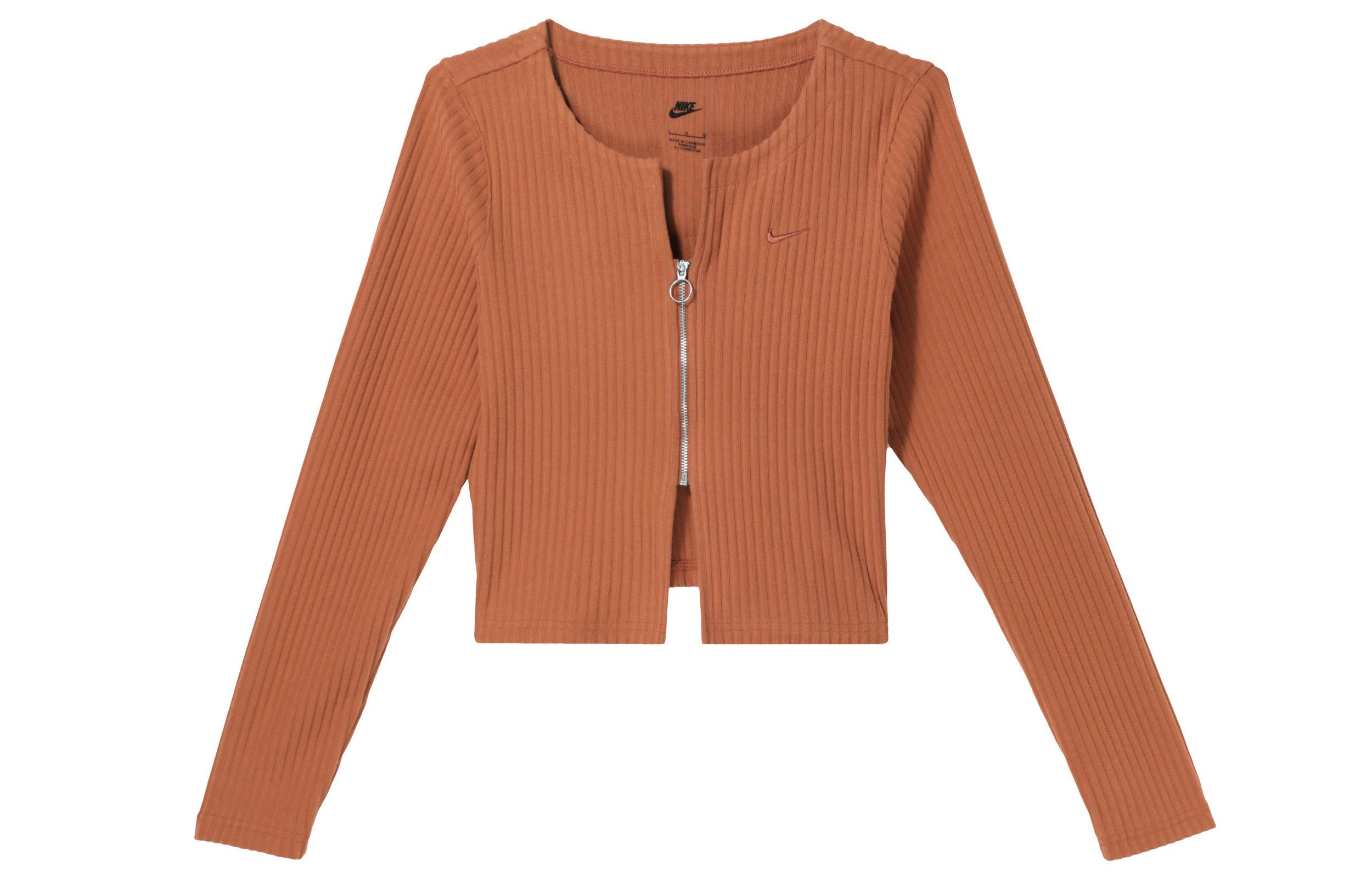 Nike Sportswear Chill Knit Knitwear Women s Sunrise Fire Red FN3683-825 S