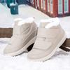 Snow boots parents winter new light Velcro velvet warm autumn and winter cotton shoes outdoor walking couple