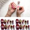 Handmade Nail Art Stickers In Short Stairs Style For Women Xs S M L
