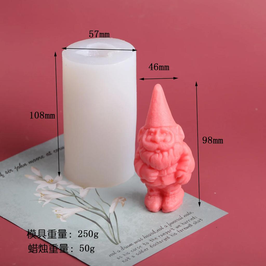 Santa Claus Silicone Mold DIY Aromatherapy Candle Mold for Christmas Home Decoration Handcrafted Soap Resin Crafts