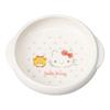 Kanesho Toki Hello Kitty Universal Plate for Dishwasher and Microwave Kitty Pink Heart Made In 365118 Easy-Scoop Dish, Kids, Safe, Merchandise,