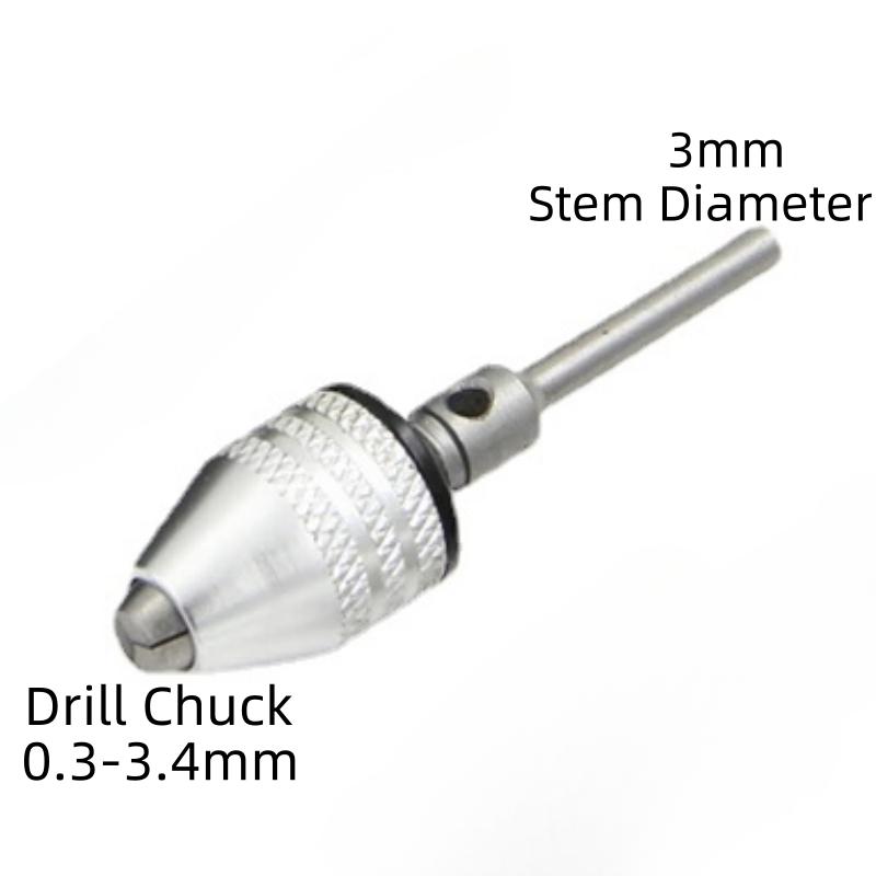 Quick Change Keyless Drill Bit Chuck Hex Shank Adapter Converter Tool 1Pc 0.3-8mm 6.35mm