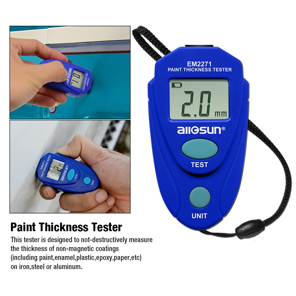 Mini Em2271 Coating Thickness Gauge Paint Tester Enamel Meter Tools Supplies