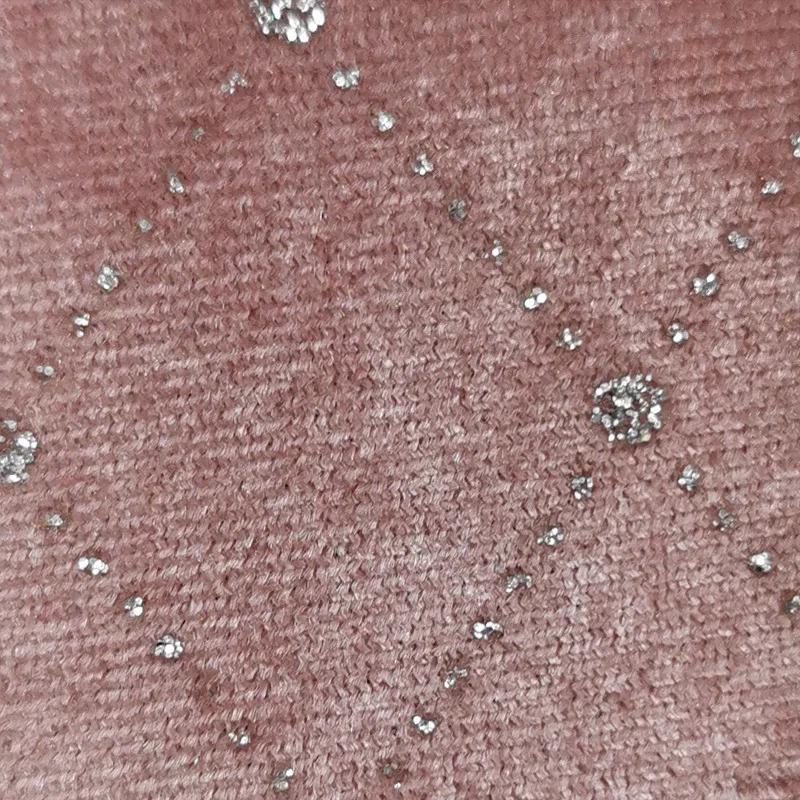 Velvet Gold Hot Stamping Fabric Silver Starry Stripes Star Bronzing Fabric for DIY Dress High-End Bride Dresses Sewing Cloth