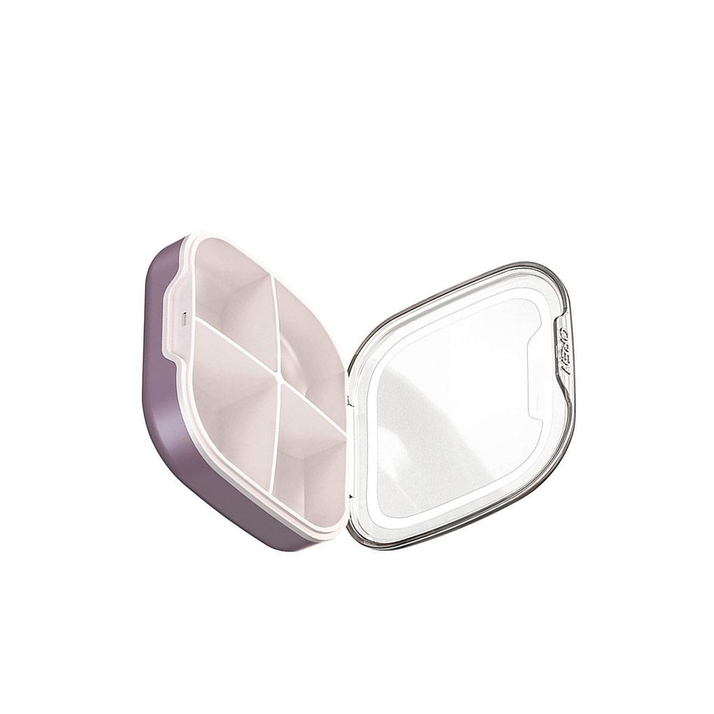 

Контейнер для таблеток для дома, ежедневный герметичный чехол, разделение, 4 отделения, держатель-органайзер из полипропилена, пыленепроницаемый, водонепроницаемый, водонепроницаемый контейнер brown