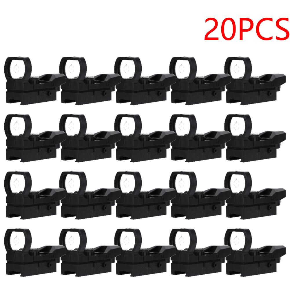 5-20PCS Holographic Rifle Scope Green Dot Sight Scope Reflex Optics Sight Compact Sights for 20mm Rail Mount Toys
