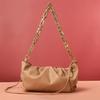 Same With 2021 New Handbag Shoulder Bag Thick Chain Fold Cloud Bag