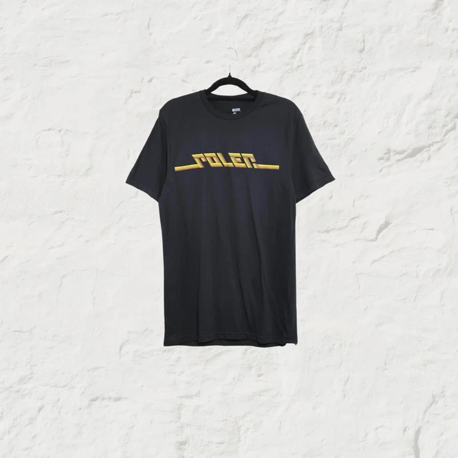 Poler Retro Stripe Logo T-Shirt – Black – Size S – Streetwear M