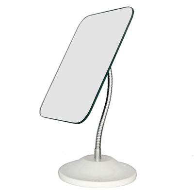 Adjustable Flexible Gooseneck Makeup Mirror 360°Rotation Folding Portable Desk Vanity Mirror with Stand Shower Shaving Cosmetic