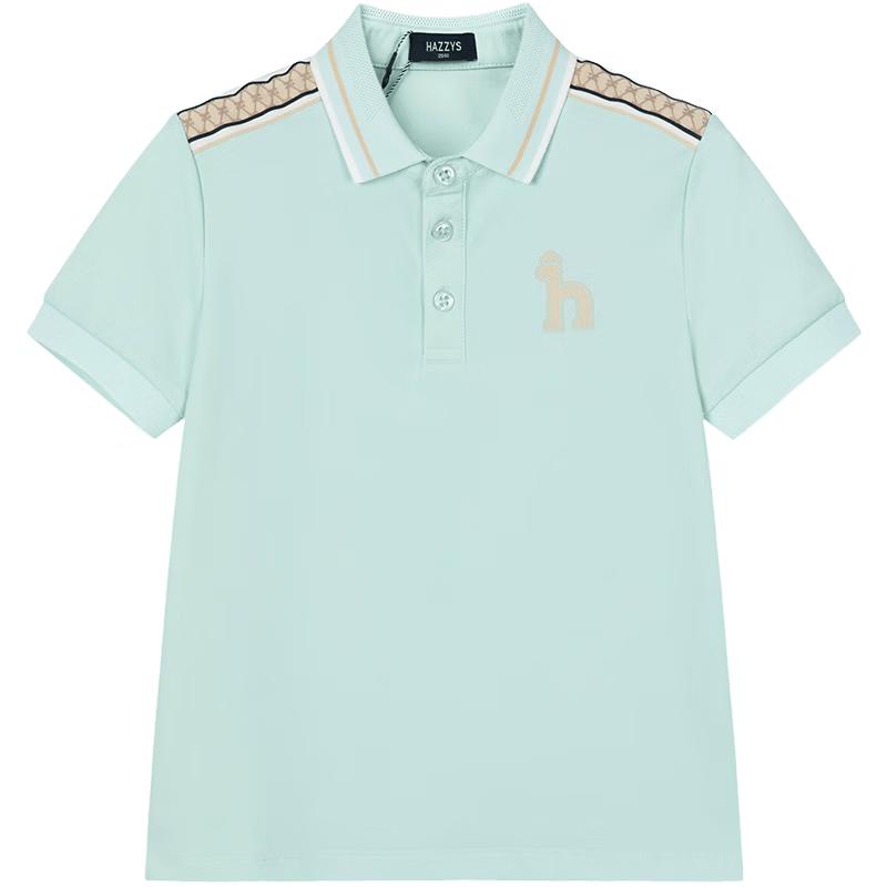 HAZZYS Boys' Lightweight Color-block Short Sleeve Polo Shirt