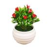 New 6 Colors Artificial Potted Plant 8*11cm Plastic Simulated Tree Ornaments Bonsai Flowers Pot