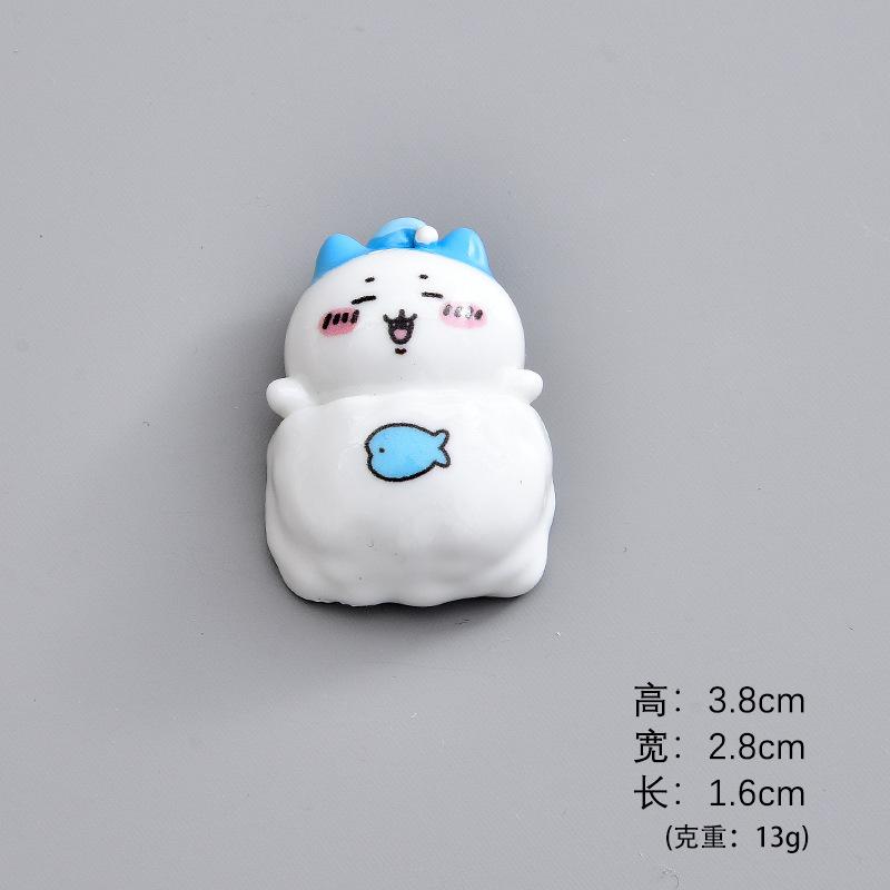 Jiyi Resin Desk Ornaments – Kawaii Usagi Hachiware Sleeping Mini Figures – Cute Shelf Car Decoration Accessories Gift Idea