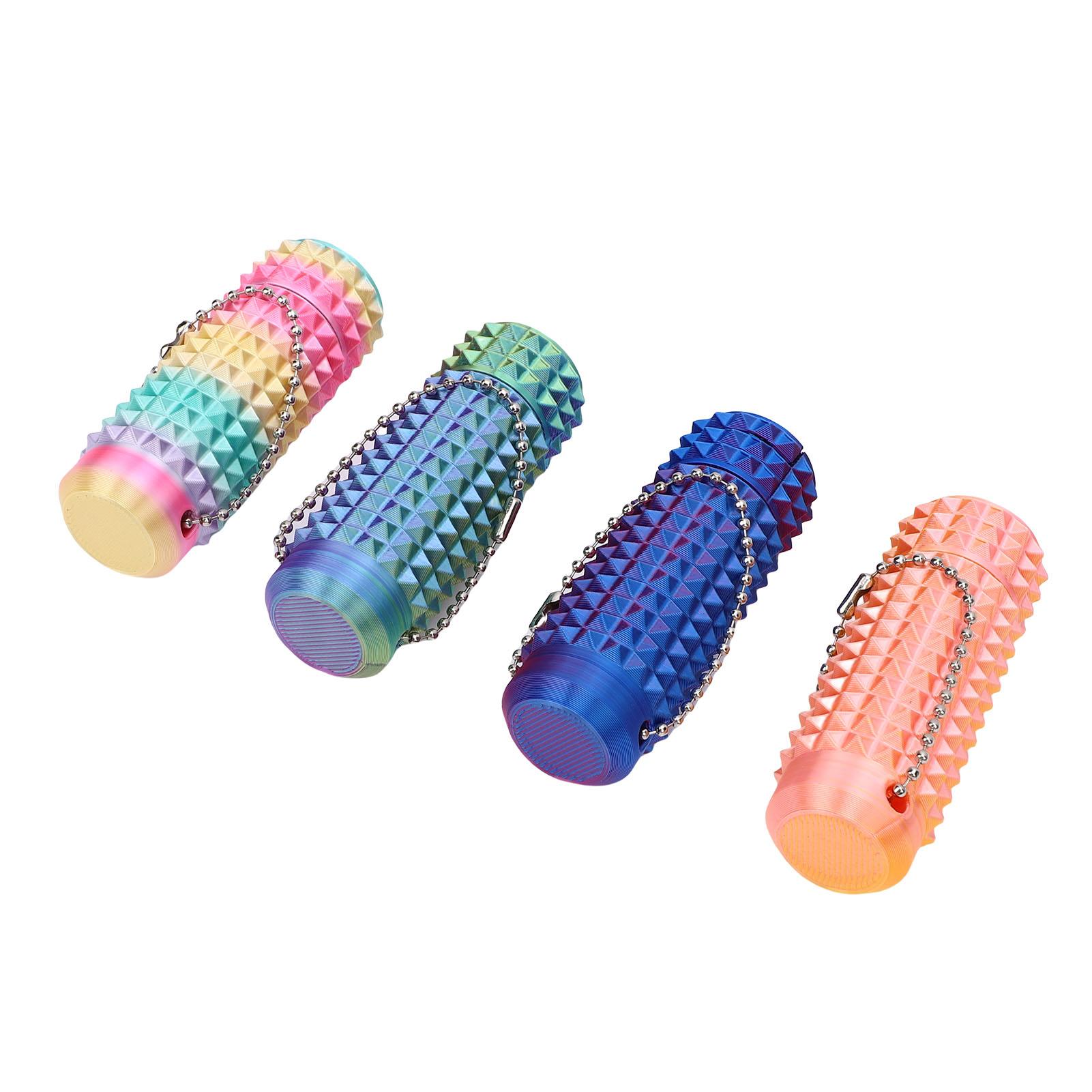 

4 шт. 3D-печатные колючие брелоки для снятия стресса, вращающиеся, твердые, колючие, сенсорные игрушки-стимуляторы для взрослых, подростков