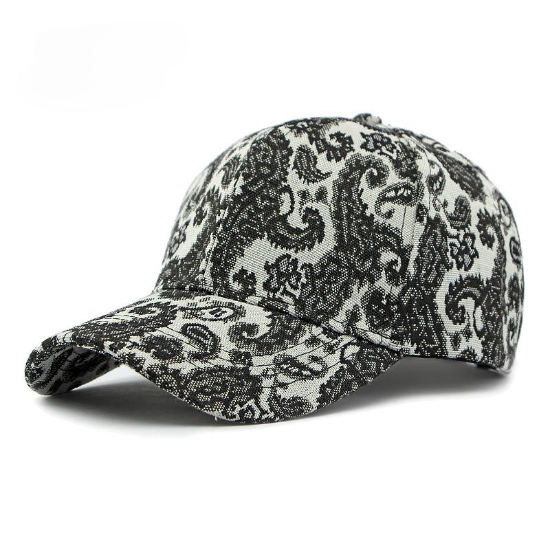 Fashional Men's Hardtop Baseball Hat Unisex Bohemian Plaisey Boho Totem Graffiti Streetwear Visors Sun Protection Hat For Women