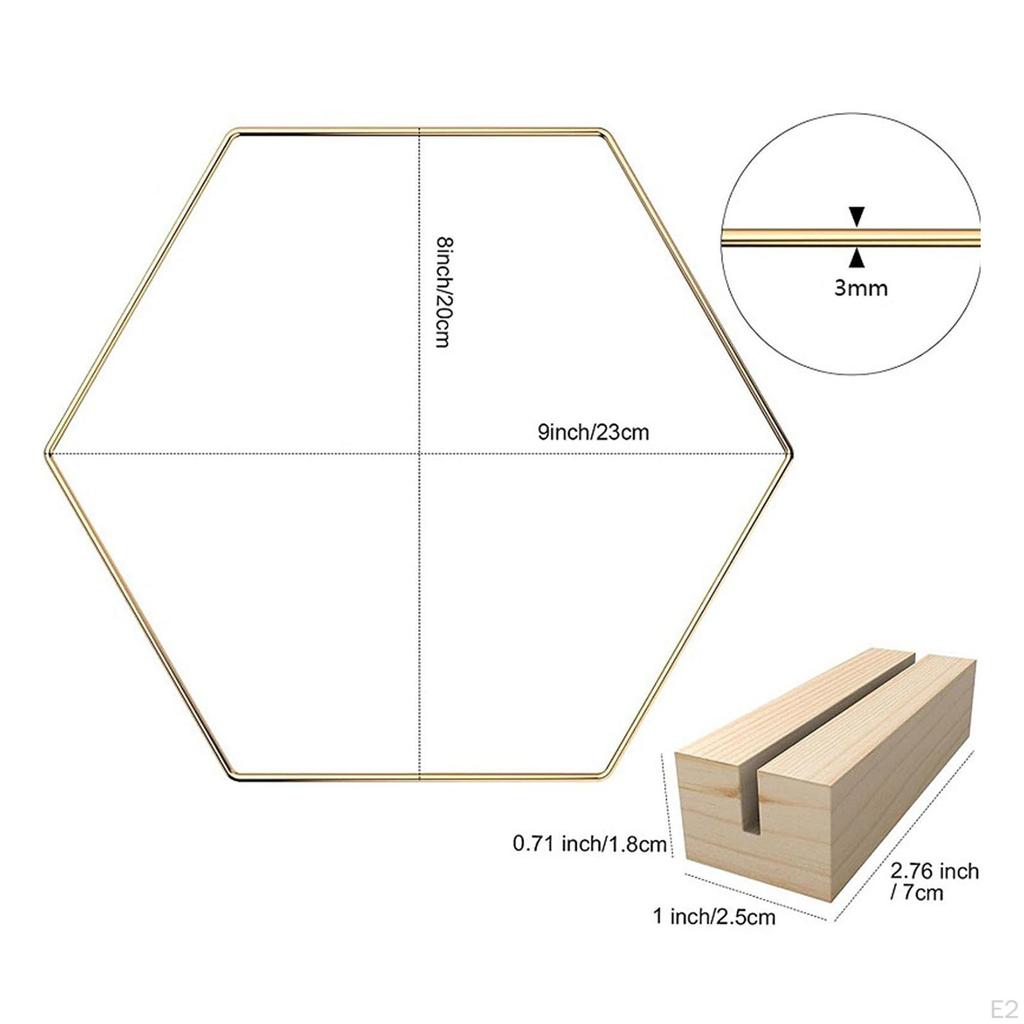 16 Pieces Floral Hoop Wreath Rings Pack Centerpiece Home Accessories Craft Macrame Set