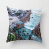 Mountains River Natural Scenery Pillow Cover Sofa Decoration Car Office Seat Cushion  Room   Home