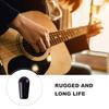 5Pcs Black Plastic Guitar Toggle Knob Caps Waterproof Oil Resistant Rocker Switch Cover for Automotive Industrial Home
