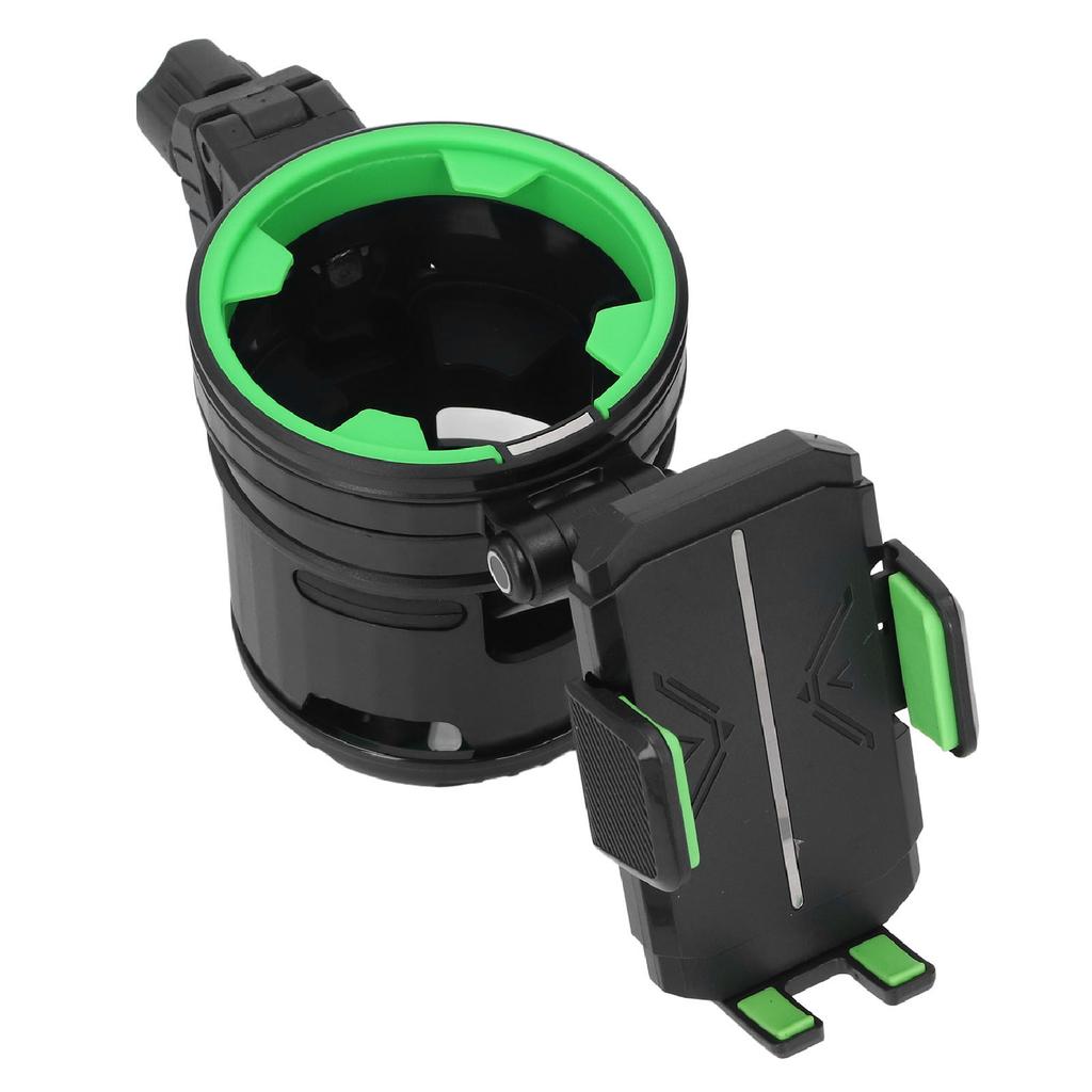 Kinderwagen-Getränkehalter mit Handyhalter 360 Grad Drehung Doppel-Becher- und Flaschenhalter Getränkehalter für Roller Fahrrad