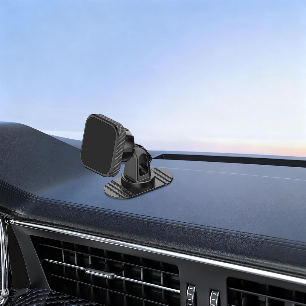 Car Holder Rotating Seat Creative Dashboard With Wire Hook Adhesive Seat Square Strong Magnetic Phone Holder