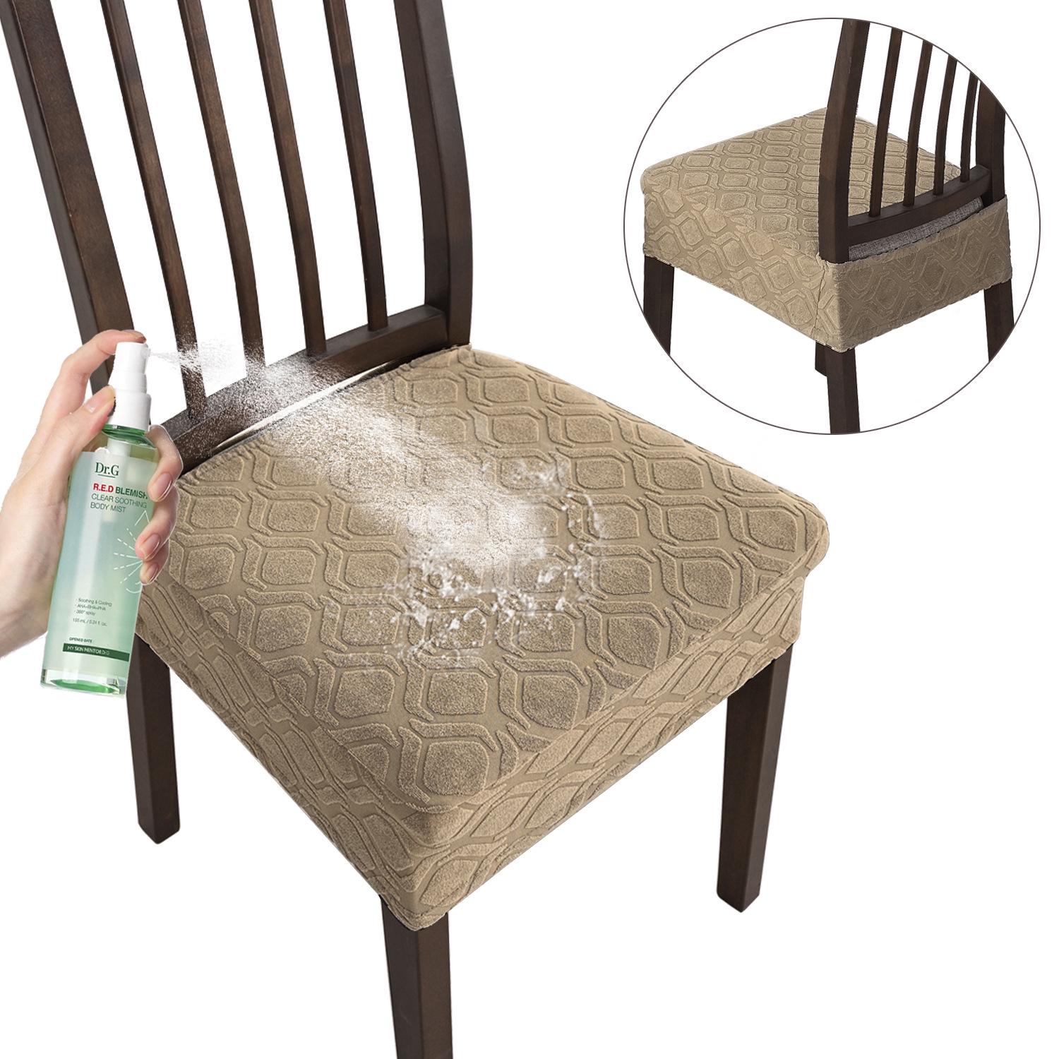 

Waterproof Round Jacquard Elastic Knitted Seat Cushion Cover Waterproof Small Round 05 пісочний