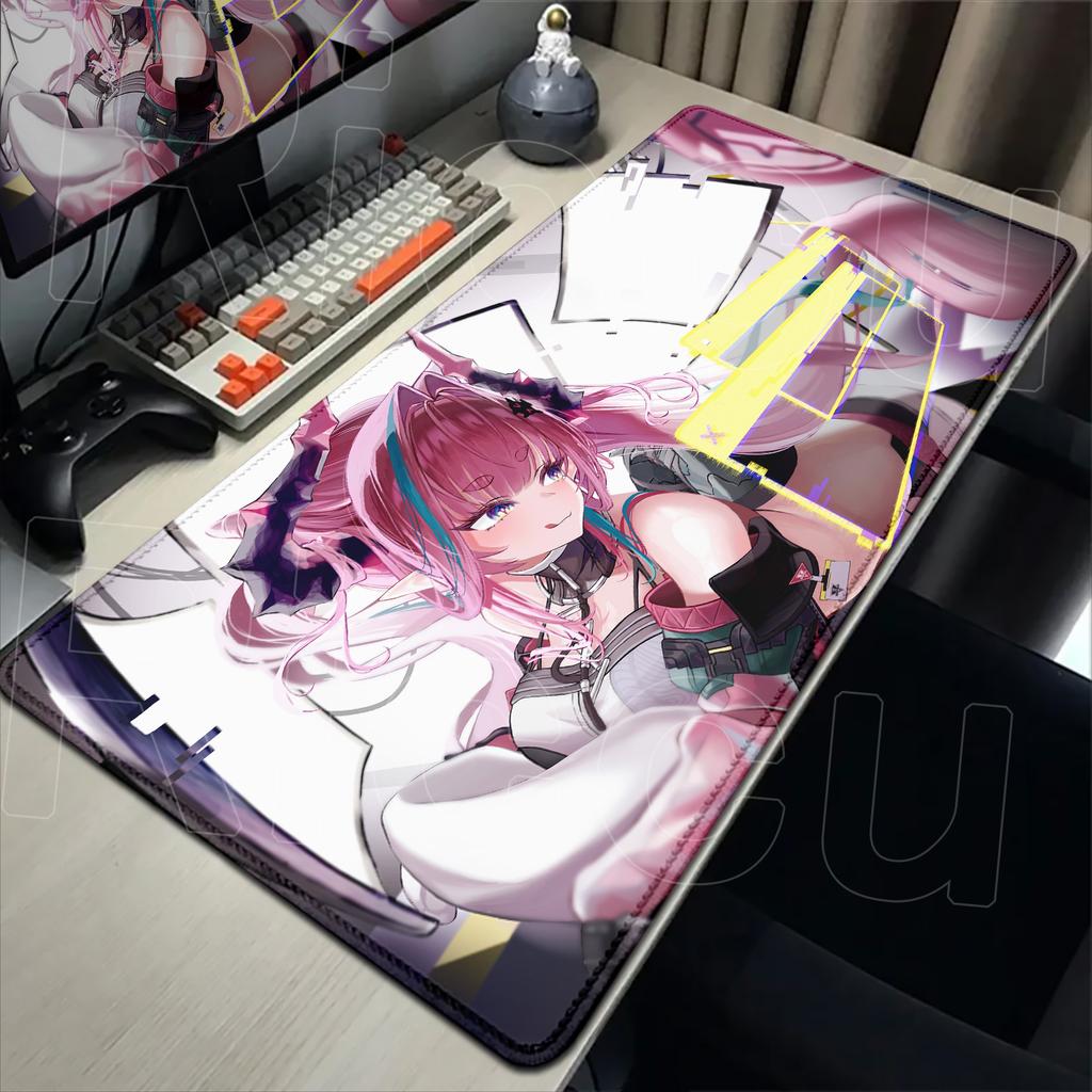 XXL Game Arknights Endfield Yvonne Mouse Pad Rug Non-slip Rubber Gamer Computer Mats Desk mat Laptop Office Large protective pad