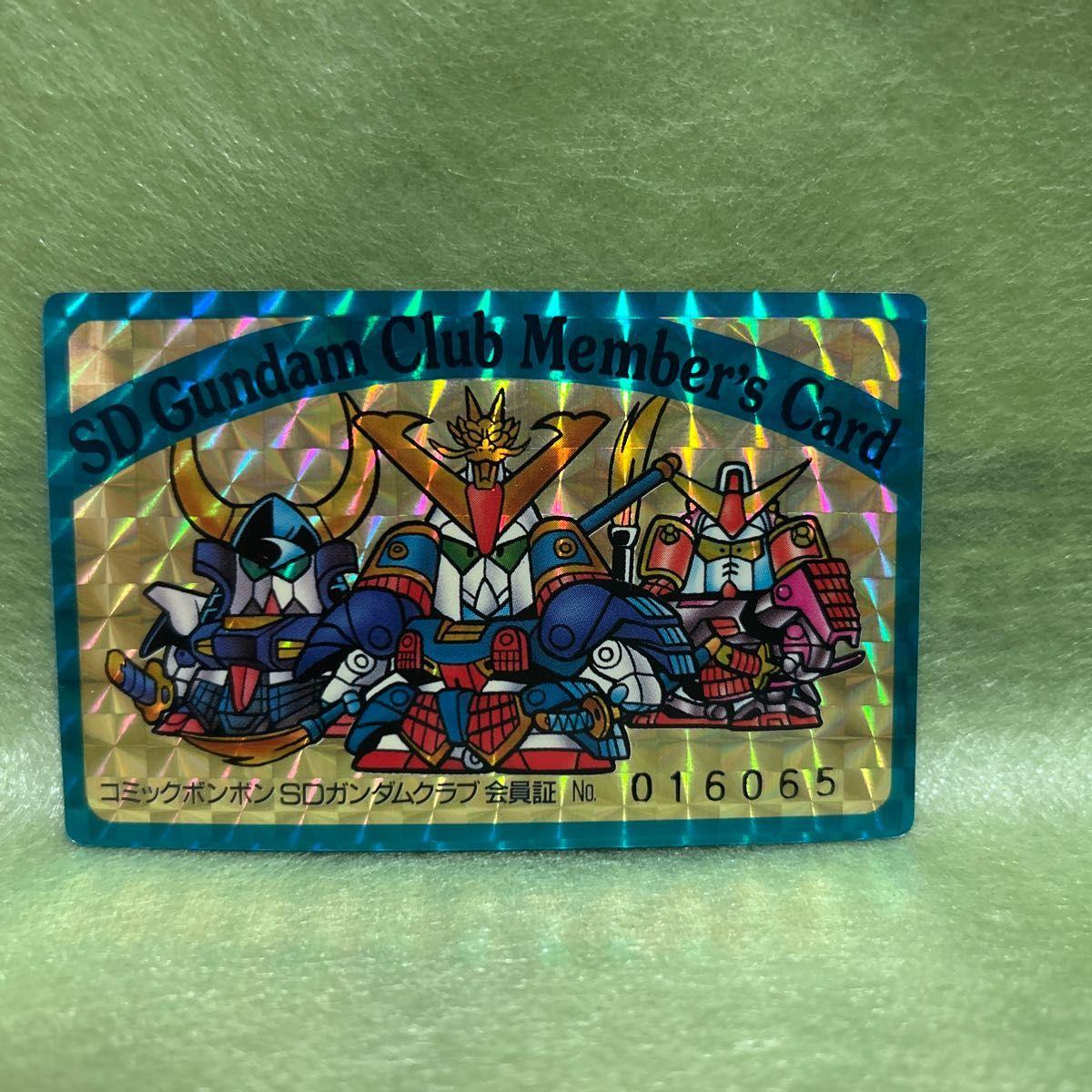 Использованная карточка члена клуба SD Gundam из комикса Bonbon Carddass