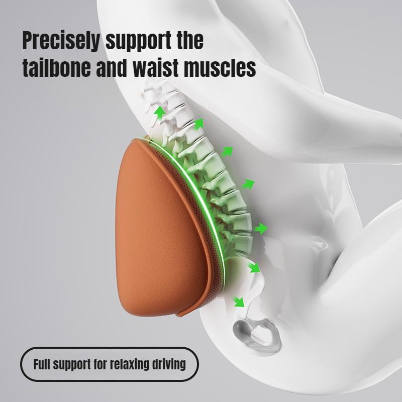 New Soft Car Seat Lumbar Support Non-slip Car Back Cushion Lower Back Pillow for Long-Distance Driving Car Chair Wheelchair