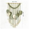 Handmade Woven Macrame Wall Hanging Cotton Rope Boho Wall Decor New Leaf Wall Decor  Wall Ornament