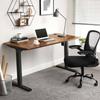 SONGMICS Electric Standing Desk Frame with Motorized Height Adjustment, Adjustable Length, Steel, Black