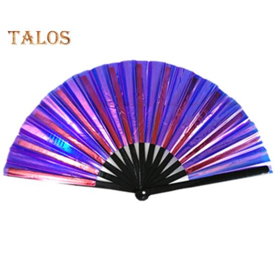 Folding Fan Brilliant Color Outfit Accessories Decorative Simple 13 Inch Festival Halloween Folding Fan Home Decoration