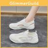 White Girls Summer Casual Mesh Sneakers With Breathable Pvc Outsole For Youth
