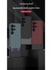 Samsung S25 Ultra Rivet Patchwork Matte Phone Case - Skin Feel, Trendy 2-in-1 Design