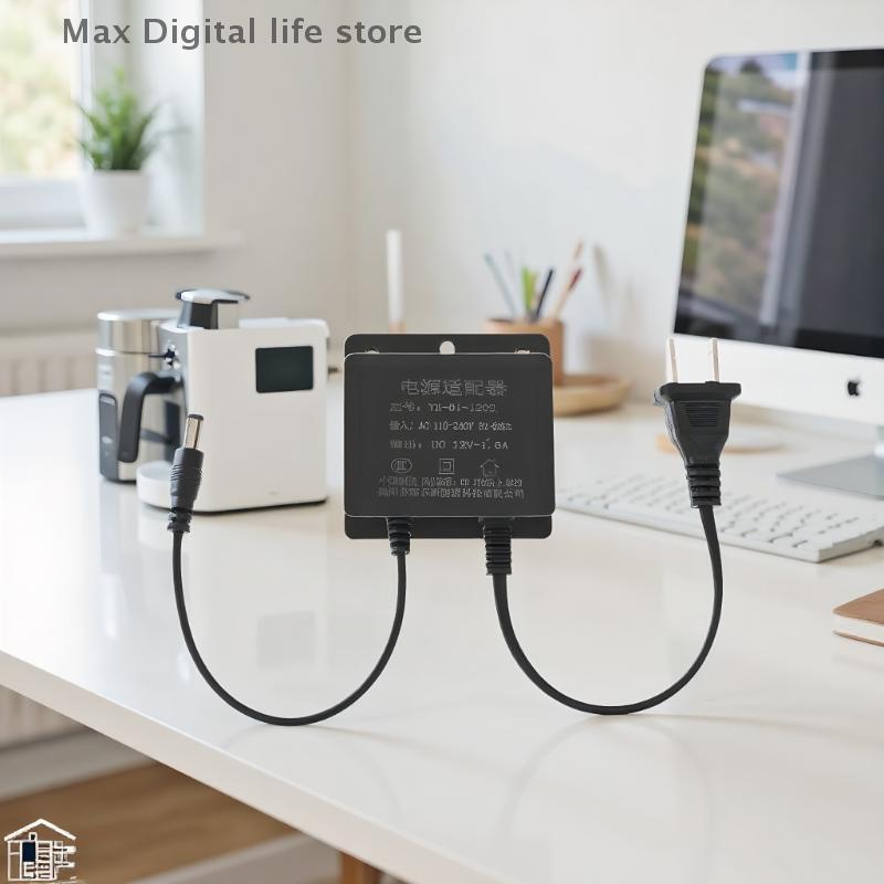 1pc Waterproof US Plug DC12V/1.5A Power Charger Adapter for CCTV Security Systems & AHD Surveillance Cameras, Input AC100V-240V