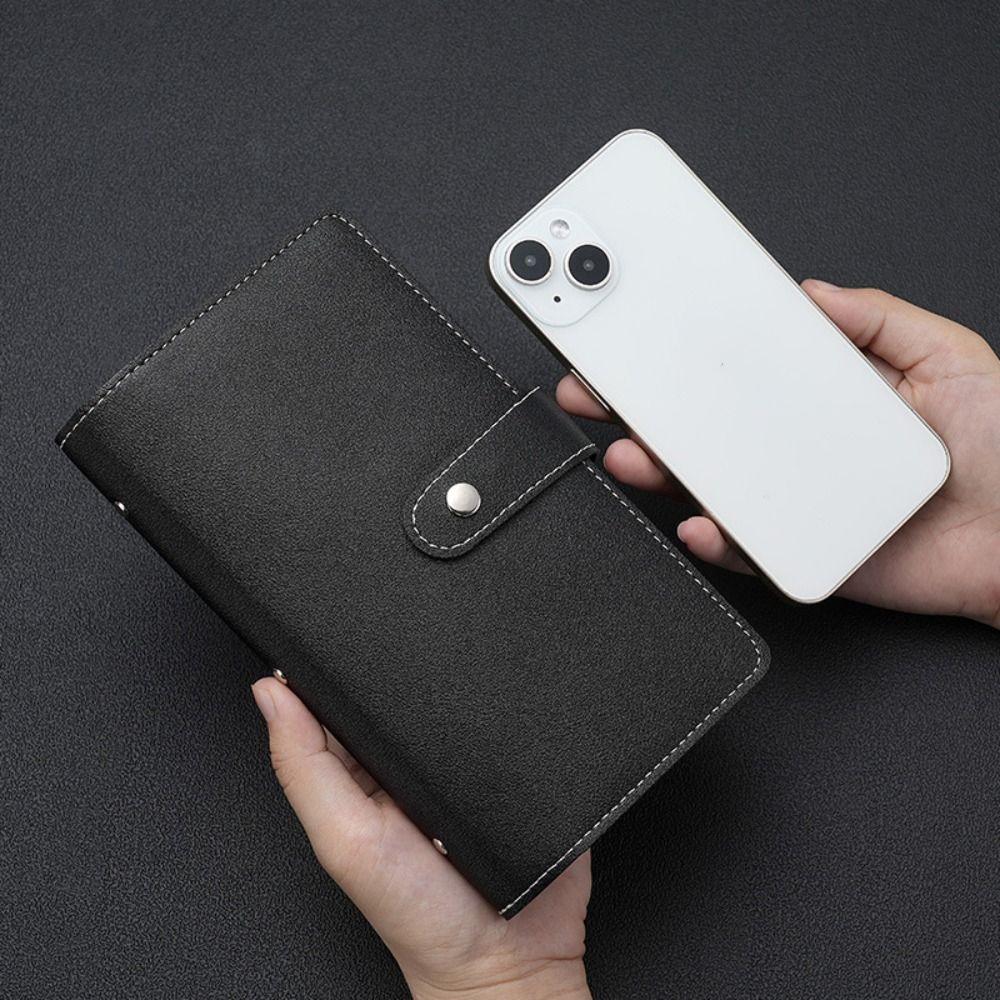 Savings Challenge Book Solid Color Card Bag Money Saving Binder Book Card Holder  Outdoor