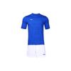 Li Ning Soccer Training Short Sleeve Shorts Set Men Sportswear Crystal-Blue Standard-White YATT083-2