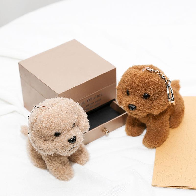 Cute Teddy Plush Keychain Small Pendant Backpack Hangings Stuffed Animals Holiday Birthday Gifts