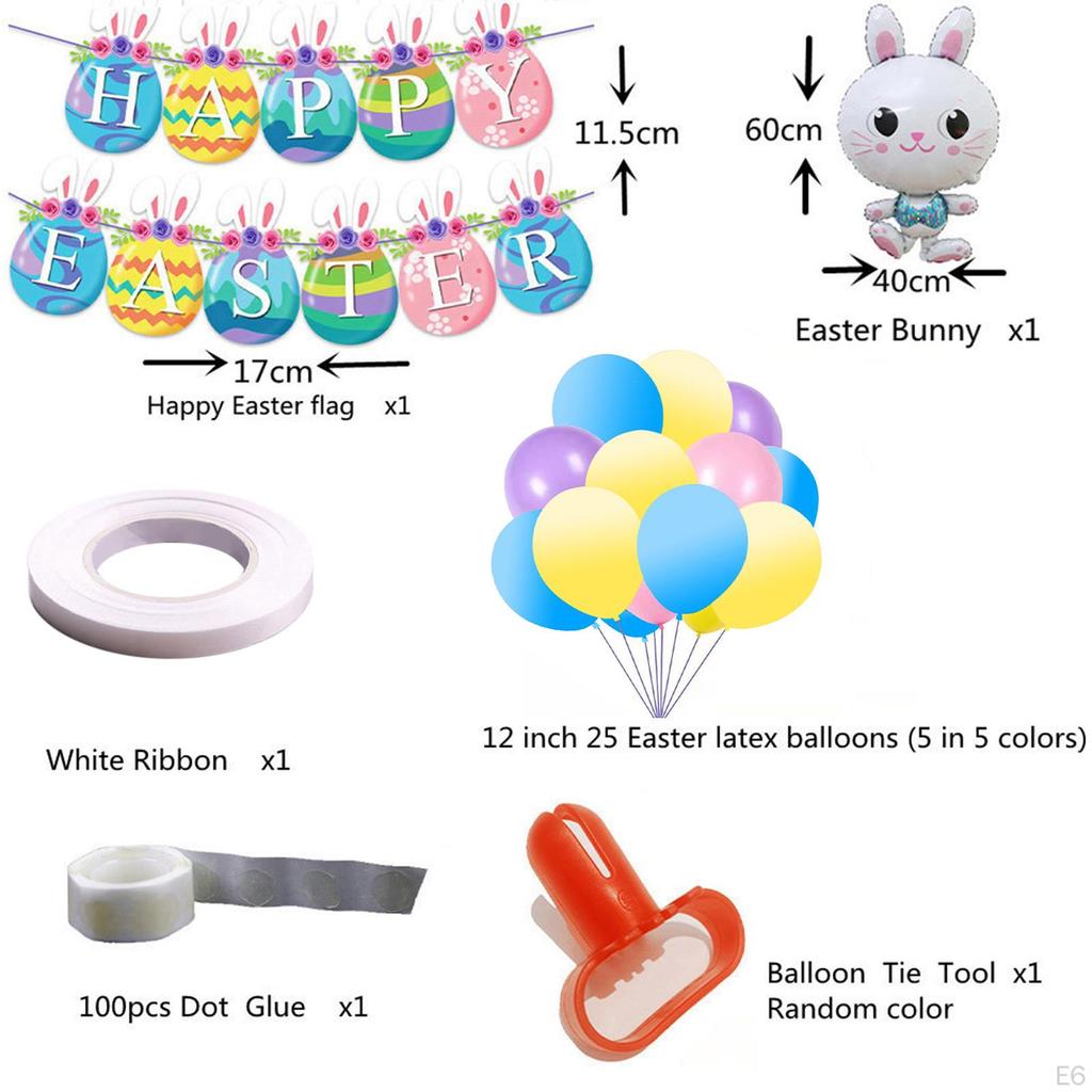 Easter Balloon Kit, Home Decor Background Decoration for Holiday Wedding Classroom