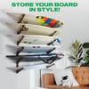 Bamboo Surf and Skateboard Multi-Layer Wall Rack