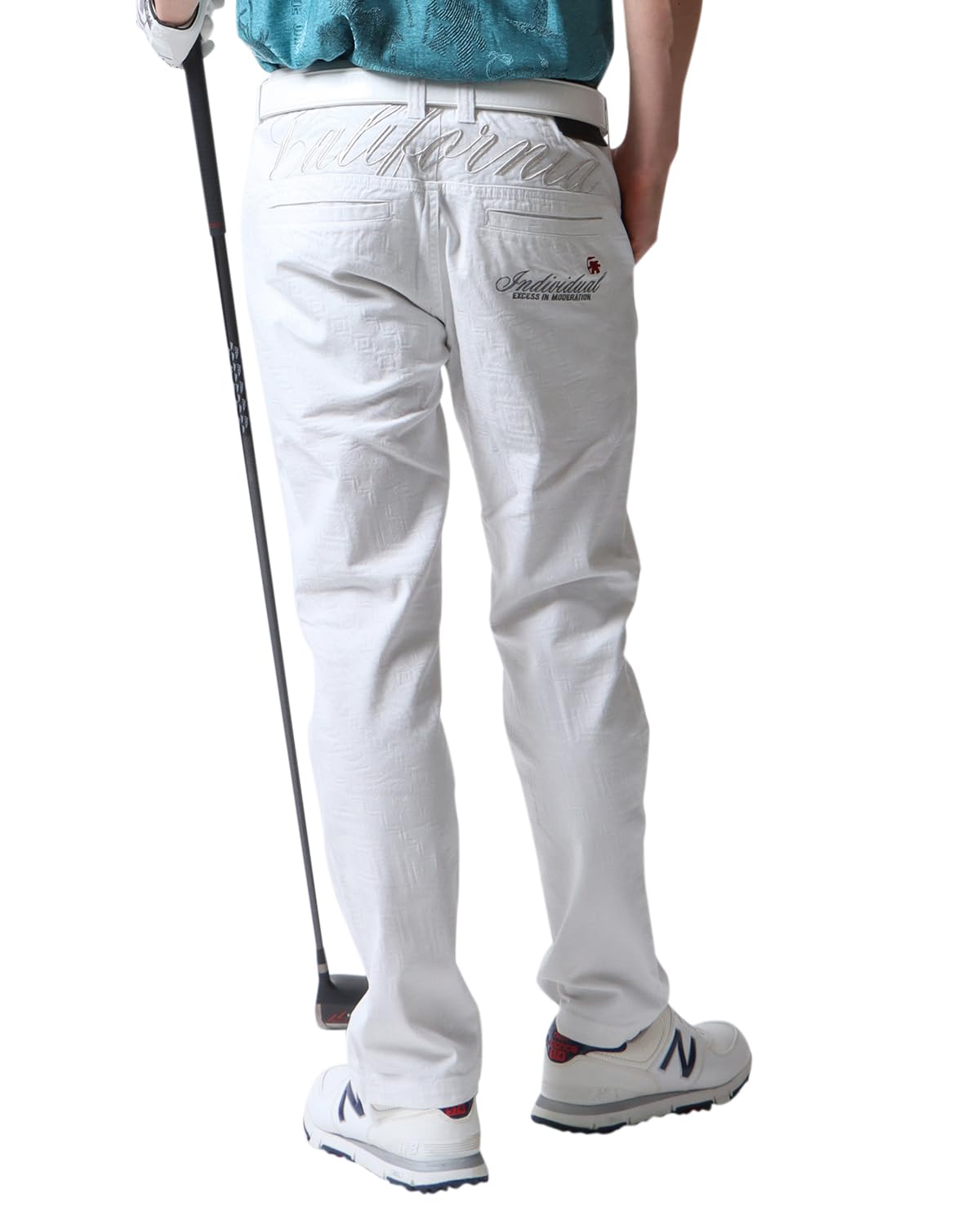

Stretch Ortega Jacquard Длинные брюки Брюки для гольфа Одежда для гольфа Весенняя одежда 241GG1802 Белый L [Gatcha Golf] Мужские Женские белый