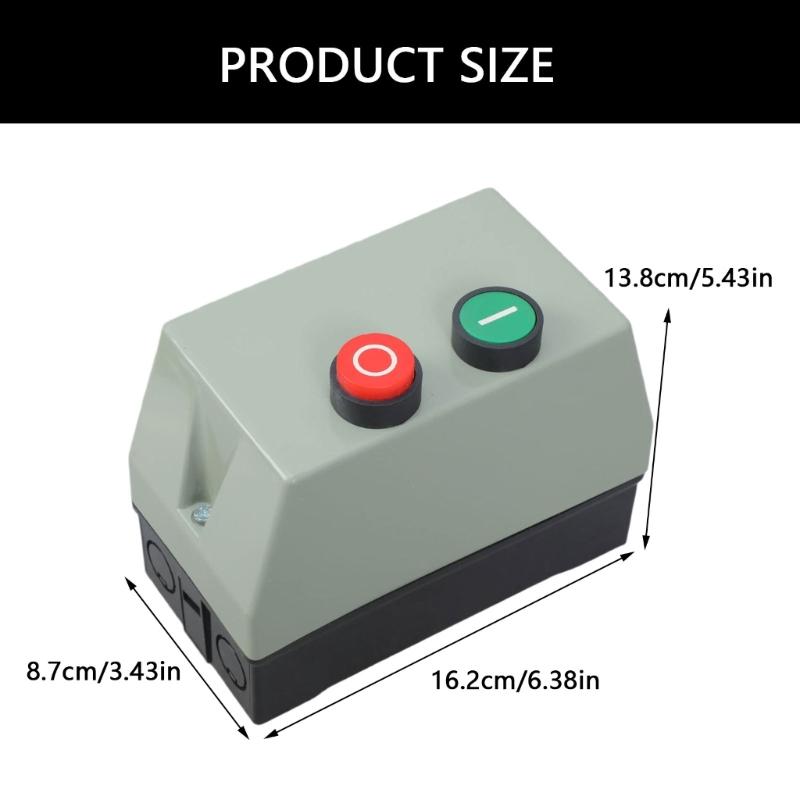 Single Phase Magnetic Electric Motor Starter 220V Waterproof Magnetic Motor Starter Switches Box Motor Protector