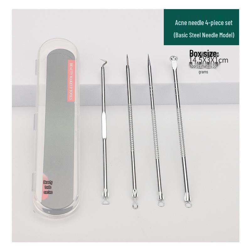 Stainless Steel Blackhead Remover & Acne Needle Set - Beauty Tools