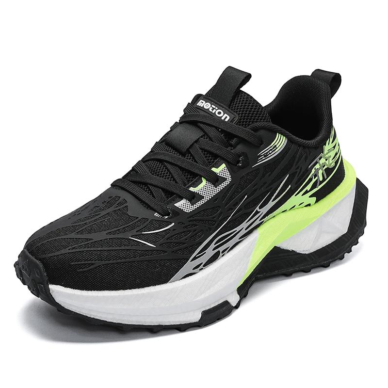 Mens Sports Shoes Autumn New Mesh Breathable Thick Sole Anti Slip Daily Casual Outdoor Jogging Fashion Sneakers for Men