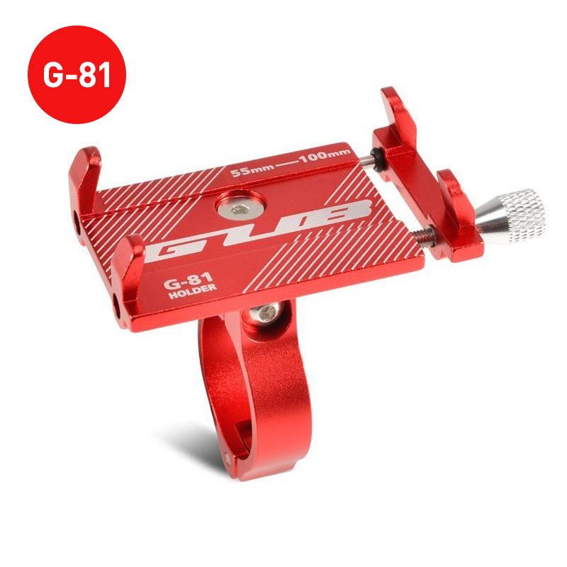 GUB Plus15 Aluminum Alloy Bicycle Phone Holder MTB Handlebar Stand Mount For Electric Bike Motorcycle Scooter Mountain Road Bike GUB G-81 Red