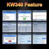 KONNWEI KW340 Car OBD2 Diagnostic Tool CAN EOBD 3in1 Engine Battery Test Read Clear Fault Code Real-Time Data O2 Inspection Tool