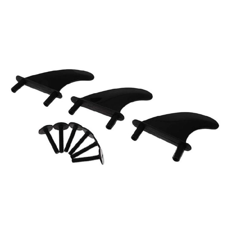 3 Pcs Durable Surfing Fins and Screws Set TPU Soft Tops Surfs Fins Replacement