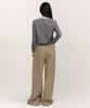 MUSINSA STANDARD WOMAN Women'S Deep Tuck Extra Wide Chino Pants [Beige]