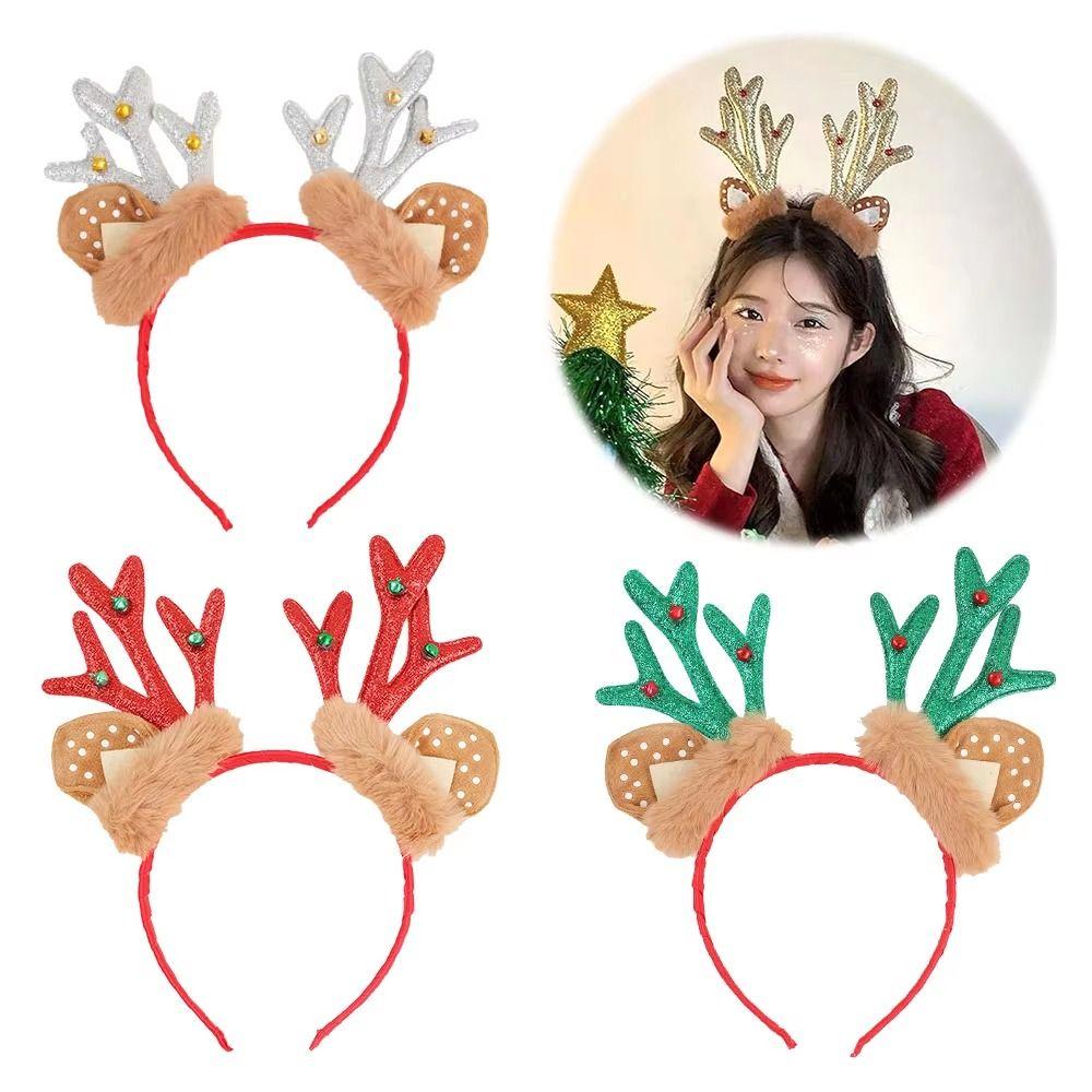 2/3pcs Cute Christmas Headband Creative Antler Headdress Deer Headbands  Hair Accessories