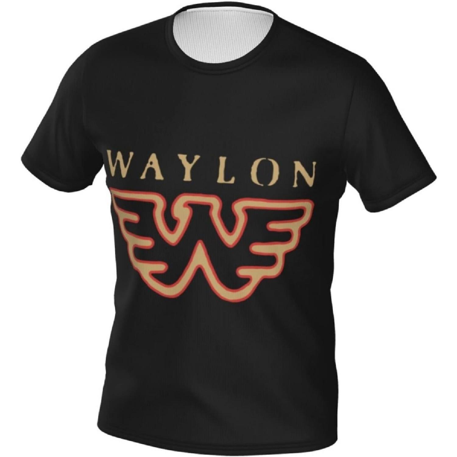 BSlocator Waylon Jennings Flying W Mens Tech Short-Sleeve Crewneck Gym T-Shirts Tech Stretch XXXXXL разноцветный