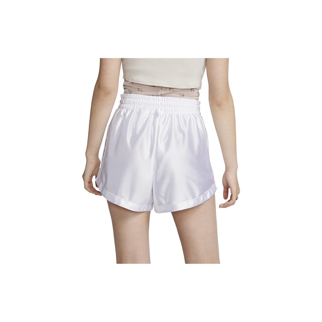 Nike Sportswear Solid High-Waisted Side Button Casual Shorts Women shorts White FQ0699-100